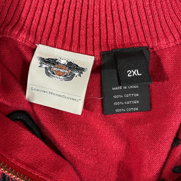 Women’s Harley Davidson 1/4 Zip Sweater Size 2XL - Picture 5 of 5